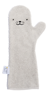 Nifty Washandje Shower Glove Zeehond grijs-Vooraanzicht