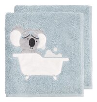 Dreambee Handdoek Kai B 50 x L 100 cm blauw - 2 stuks-commercieel beeld
