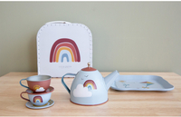 Little Dutch Service à thé en étain avec valise Rainbow-Image 1