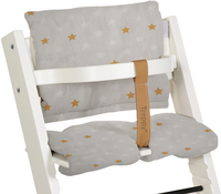 Treppy Chaise haute avec coussin réducteur woody white-Détail de l'article