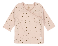 Lässig T-shirt met lange mouwen Dots powder pink