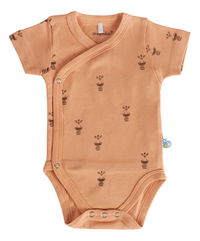 Dreambee Body met overslag en korte mouwen Flo ecru/terracotta - 2 stuks maat 50/maat 56-Artikeldetail