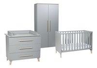 Transland Chambre De Bebe 3 Pieces Avec Armoire 2 Portes Steffi