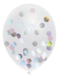 JEP! Ballon Ballon à confettis holographique 30 cm