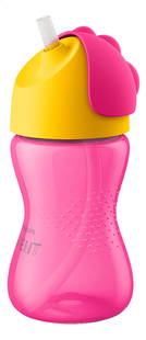 Philips AVENT Drinkfles met rietje Bendy roze 300 ml