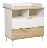 Transland Commode Maly wit/houtlook