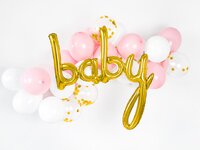 JEP! Folieballon Hello Baby Girl Gold-Afbeelding 2