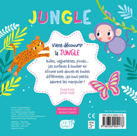 Livre tactile pour bébé Jungle-Arrière