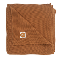 Jollein Couverture pour lit Basic Knit Caramel-Avant