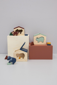 Trixie Trieur de formes Maison en bois Mrs.Elephant-Image 1