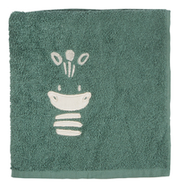 Dreambee Serviette Flo vert Lg 50 x L 100 cm - 2 pièces
