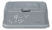 FunkyBox Boîte à lingettes humides Little stars gris