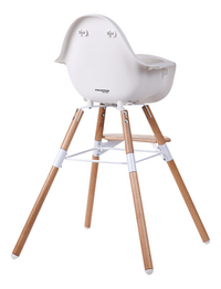 Childhome Chaise haute Evolu 2 naturel/blanc-Arrière