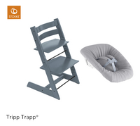 Stokke® Chaise haute Tripp Trapp® Newborn Bundle bleu fjord