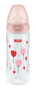 NUK Zuigfles First Choice+ roze 360 ml