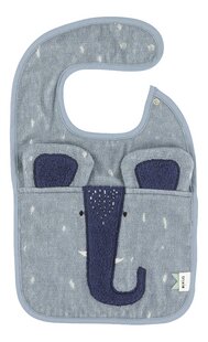 Trixie Bavoir Mrs. Elephant à pression bleu-Avant