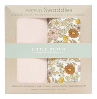 Little Dutch Essuie tetra Vintage Little Flowers - 2 pièces-Avant