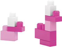 Mega Bloks Set de jeu First Builders Sac de blocs rose-Image 4