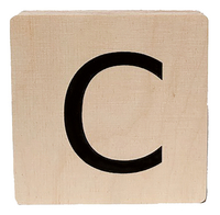 Minimou Houten letter C