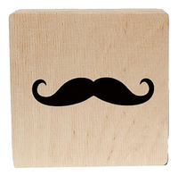 Minimou Lettre en bois Moustache