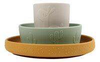 Done by Deer Set repas 3 pièces Stick & Stay Lalee Green/Mustard/Sand