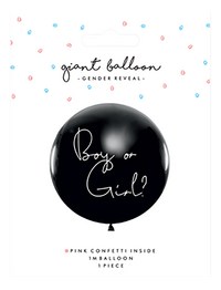 JEP! Ballon Gender Reveal Girl 100 cm-Avant