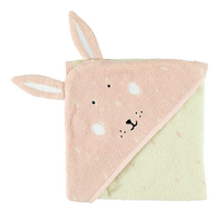 Trixie Badcape Animals Mrs. Rabbit roze-Vooraanzicht