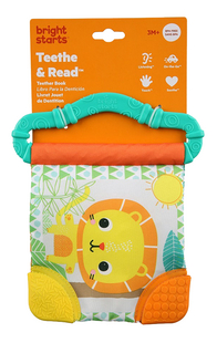 Bright Starts Knuffelboekje met bijtring Teeth & Read groen