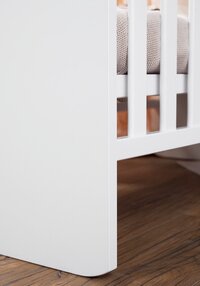Transland Chambre de bébé 3 pièces (lit évolutif + commode + armoire 3 portes) Alix blanc-Détail de l'article