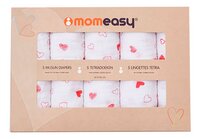 Momeasy Tetradoek Hartjes - 5 stuks-Vooraanzicht