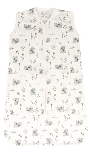 Dreambee Sac de couchage d'été Kai Flower jersey/jersey de coton blanc cassé 70 cm