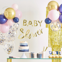 Ginger Ray Ballon à confettis Baby Shower transparent - 5 pièces-Image 2