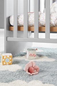 Transland 3-delige babykamer (meegroeibed + commode + kast met 3 deuren) Steffi grijs-Afbeelding 4
