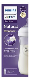 Philips AVENT Zuigfles Natural Response transparant 330 ml-Vooraanzicht
