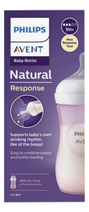 Philips AVENT Biberon Natural Response rose 260 ml-Avant