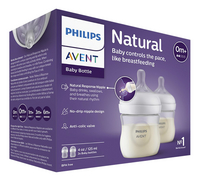 Philips AVENT Biberon Natural Response transparent 125 ml - 2 pièces-Côté gauche