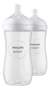 Philips AVENT Zuigfles Natural Response transparant 330 ml - 2 stuks-Vooraanzicht