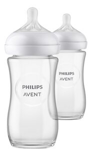 Philips AVENT Biberon en verre Natural Response transparent 240 ml - 2 pièces