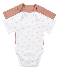 Dreambee Body à manches courtes Essentials Flower rose - 2 pièces taille 86/92
