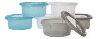 Bo Jungle Pot de conservation B-bowls turquoise/gris/blanc 300 ml - 6 pièces