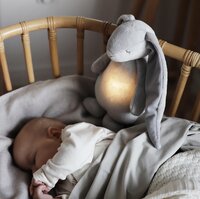 Moonie Peluche avec son et lumière Lapin Silver-Image 7
