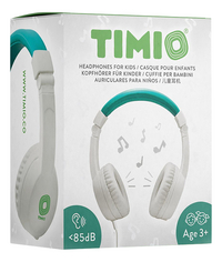 Timio Hoofdtelefoon wit/groen-Linkerzijde