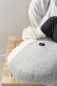 Nanami Borstvoedingskussen Momo de walvis wit/grijs-Afbeelding 1