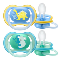 Philips AVENT Sucette + 18 mois Ultra Air dino/koala - 2 pièces