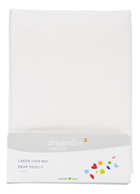 Dreambee Drap pour lit Essentials blanc Lg 120 x L 150 cm