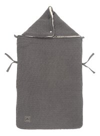 Jollein Voetenzak voor draagbare autostoel Bliss Knit Storm Grey