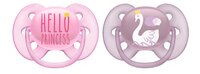 Philips AVENT Sucette 6 - 18 mois Soft Deco rose/mauve - 2 pièces