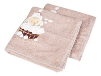 Dreambee Handdoek Jules & Odette zachtroze B 50 x L 100 cm - 2 stuks-Artikeldetail
