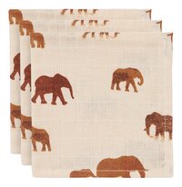 Jollein Essuie tetra Savannah L 70 x Lg 70 cm - 3 pièces