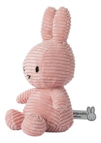 Bon Ton Toys Peluche Miffy velours côtelé rose 23 cm-Côté droit